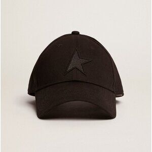 NEW Golden Goose Black Adjustable Baseball Star Hat Cap With Original Packaging